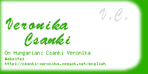 veronika csanki business card